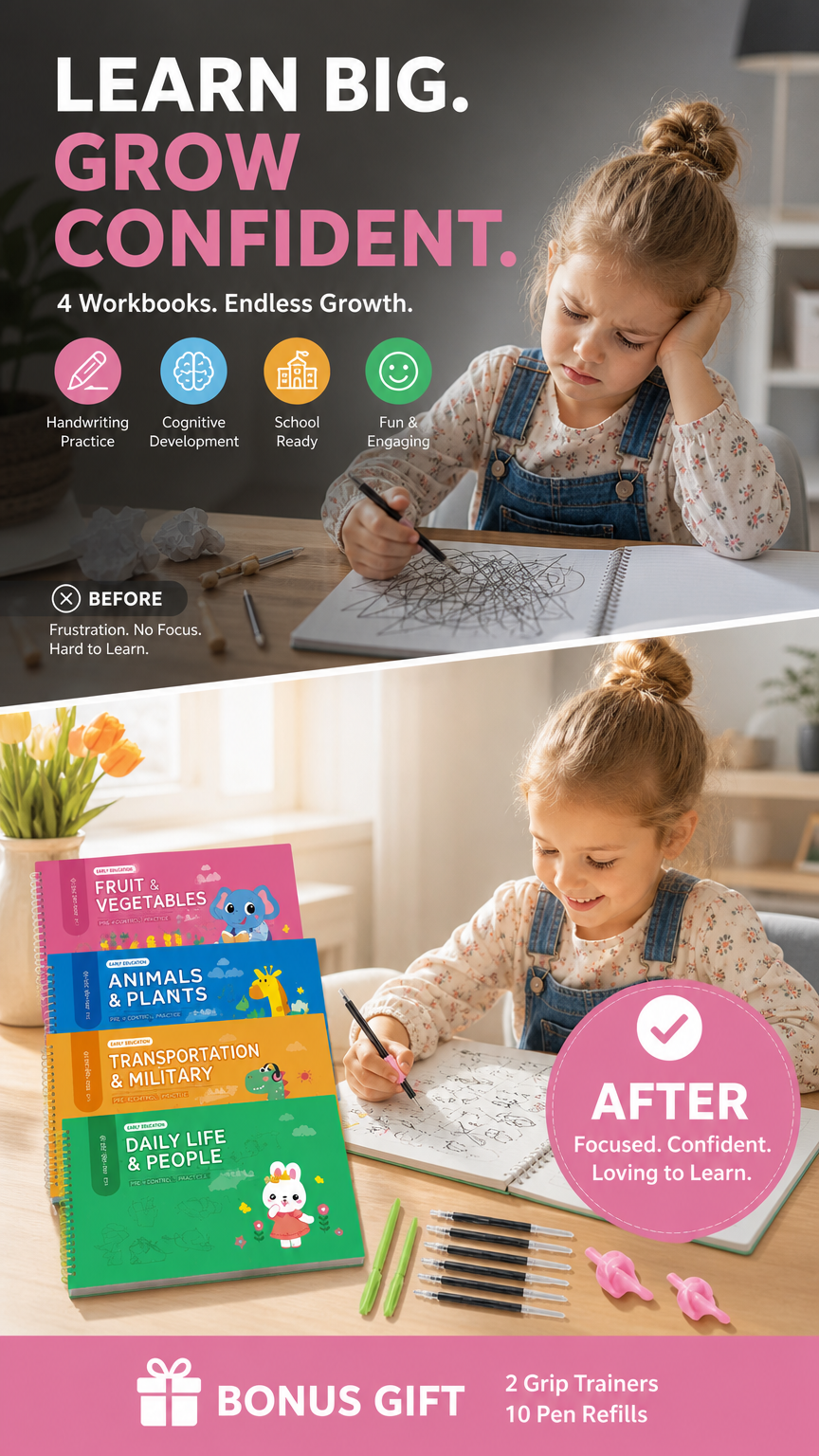 8-Theme Cartoon Tracing Groove Drawing Book