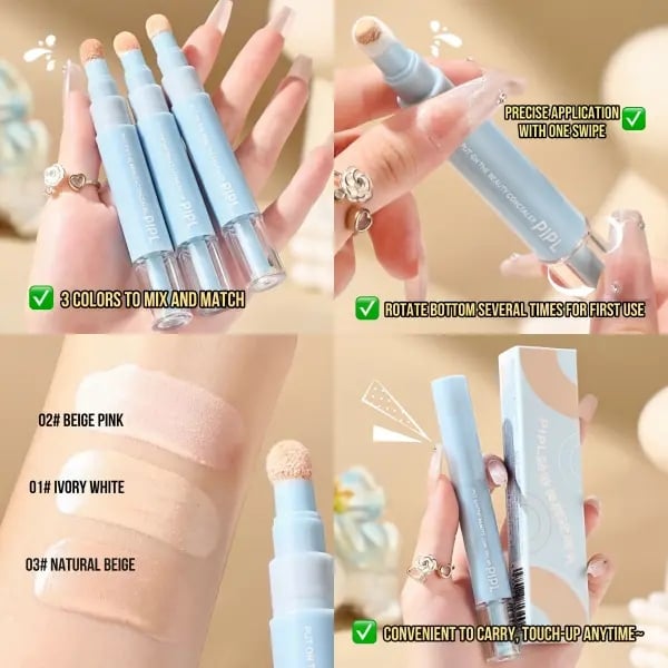 🥳2026 HOT SALE🥳💞50K+ SOLD!🎨🖌️ 50% OFF! Dual Concealer Pen – Covers dark circles & spots, 24hr hydration.