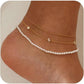 🩷Dainty Layered Waterproof Anklet