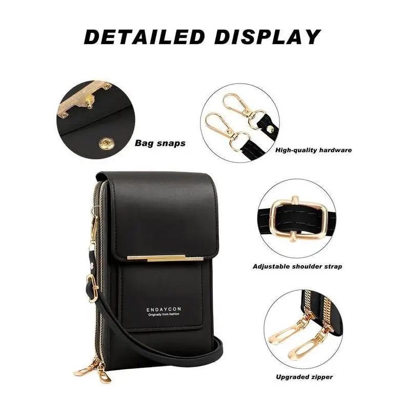 🏆Last Day Promotion：ONLY ￡9.99!!👜 📱 Simple and elegant women's touchscreen crossbody phone wallet(📦 Buy 2 Free Shipping)