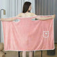💥 50% OFF! ✨ Plus Size Women's Wearable Shower Skirt – Secure 2-Button Design, Super-Soft Coral Fleece & Quick-Dry Absorbent – Full Coverage That Stays Put, No Awkward Towel Drops 🚿