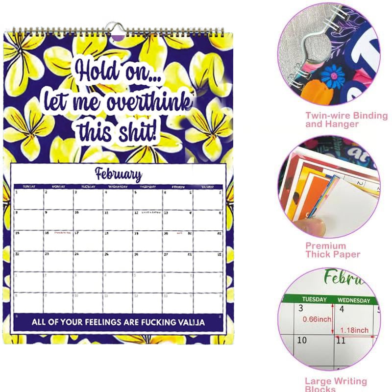 ⏳BLACK FRIDAY SALE 50%OFF✨2026 Sweary Mental Health Calendar