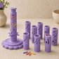 ⏳50% OFF – 🌸 Beginner-Friendly Clay Bloom Maker Set | Reusable 3D-Printed Flower Shaping Tool with Interchangeable Sleeves & 24-Color Modeling Clay Included ✨