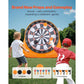 🎯⚽️Inflatable soccer dartboard, giant soccer dartboard, comes with 2 soccer balls and air pump, can be set up in 3 minutes, ideal for large garden games.