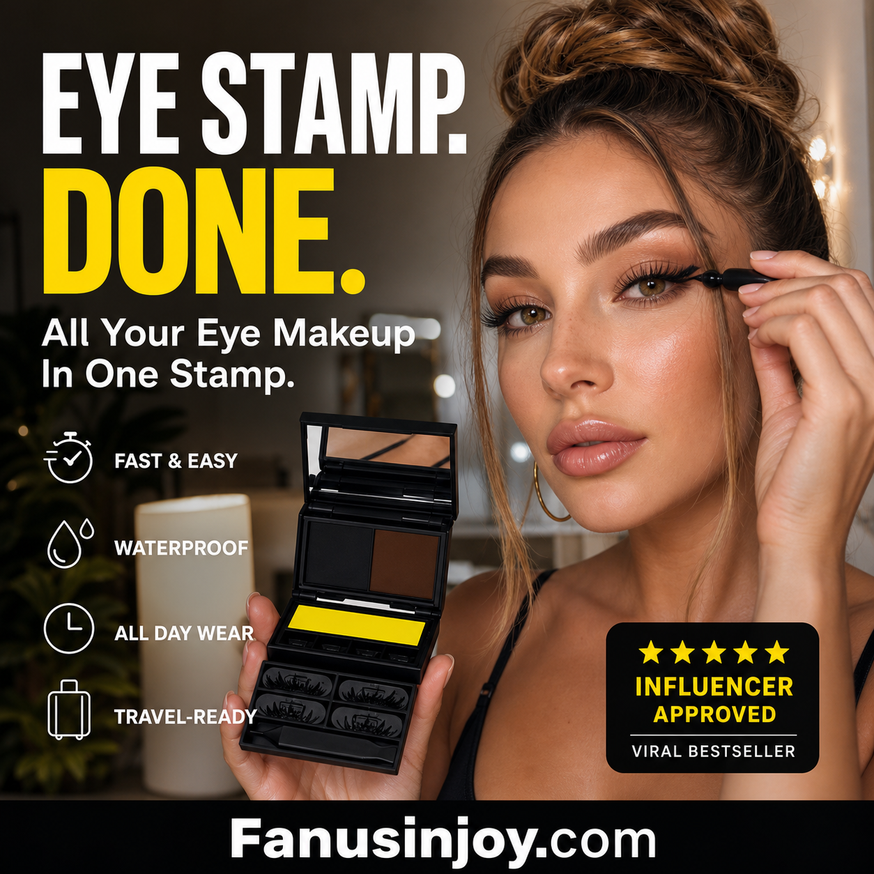 ✨️Buy 3 Get 2 Free! 👀One palette for all your perfect eye makeup looks! Effortless Lower Lash Stamp