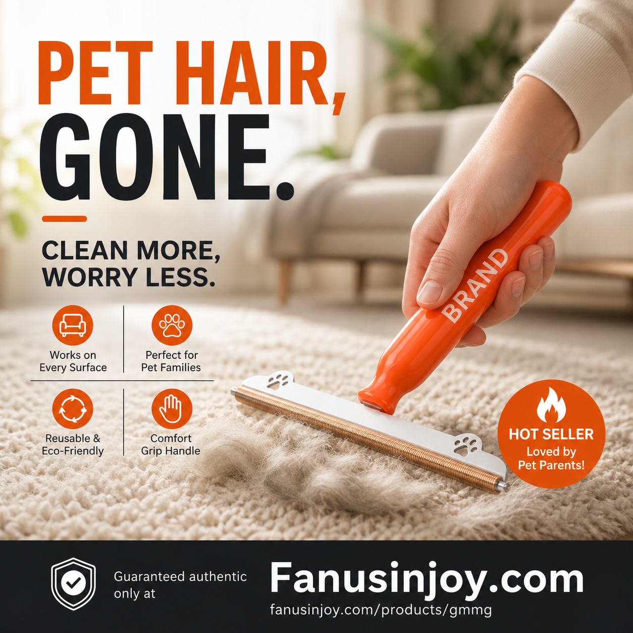 🐶 Summer Shedding? This Metal-Edge Hair Remover Lifts Embedded Fur Instantly. 50% Off. UK Stock