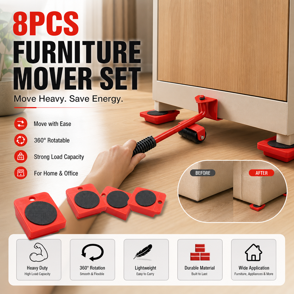 🔥 Hot Deal! ⌛️Furniture Casters – Move Heavy Furniture with Ease & Protect Your Floors, All by Yourself ✨