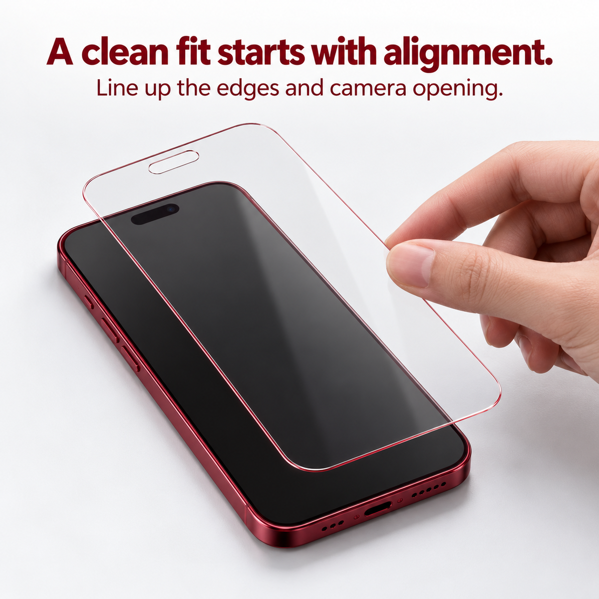 Black Shimmer Privacy Tempered Glass Screen Protector for iPhone
