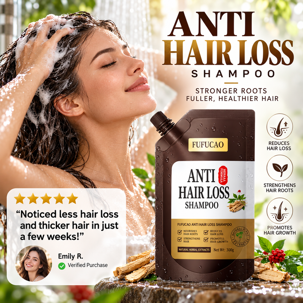 🌿 Herbal Scalp-Care Shampoo