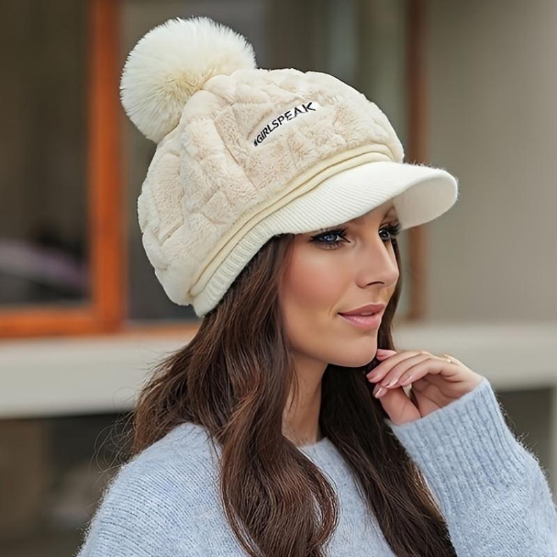 [Best Gift for Her] Women's Winter Fashion Warm Short Brim Hat