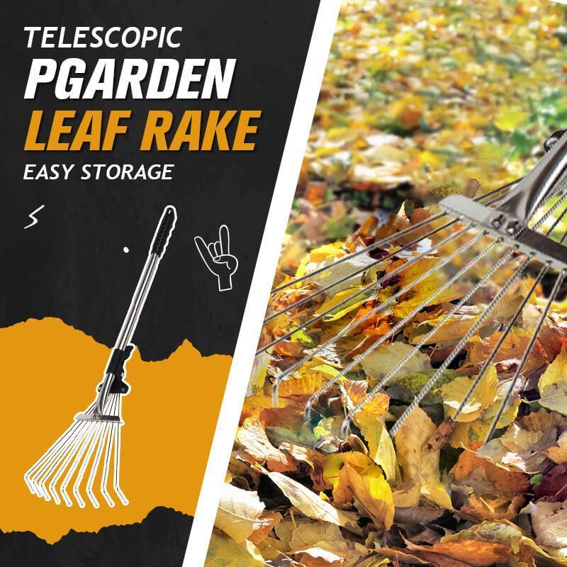 🍂 Save 50%! 🧹 Telescopic Garden Rake – Adjustable reach & durable tines ✨