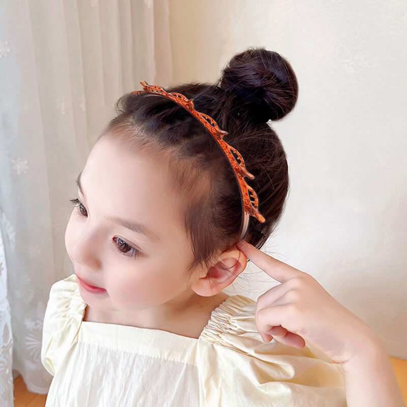 🌸 50% OFF! ✨ 2-in-1 Braided Hairband with Hair Clips – Non-Slip Toothed Headband with Multi-Clip Top Rail for Quick 30-Second Bangs Styling & Flyaway Control, Ultra-Flexible Break-Resistant Eco-Resin – for Women Girls Teens & Kids 🎀