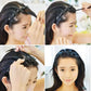 🌸 50% OFF! ✨ 2-in-1 Braided Hairband with Hair Clips – Non-Slip Toothed Headband with Multi-Clip Top Rail for Quick 30-Second Bangs Styling & Flyaway Control, Ultra-Flexible Break-Resistant Eco-Resin – for Women Girls Teens & Kids 🎀