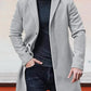 👔 Men's Classic Single Row Buckle Solid Color Jacket - Timeless Daily Essential