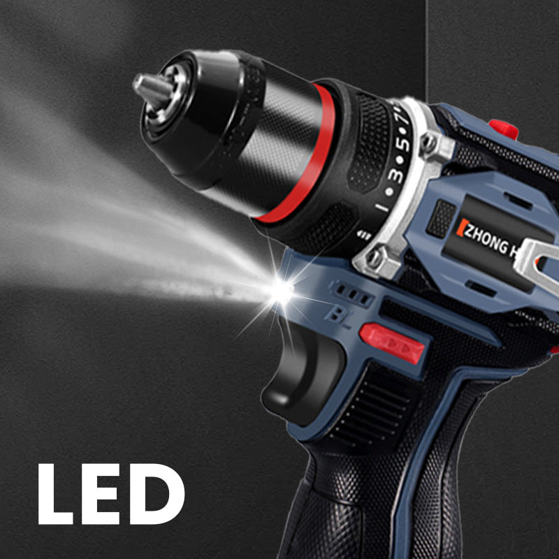 🧰Brushless Electric Cordless Drill with Battery ＆ Charger