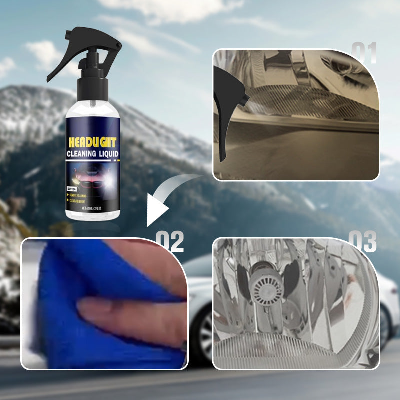 🧼 BUY 5 GET 5 FREE! 💡 Car Headlight Cleaning & Restoration Agent – Scratch Remover, UV Protection & Anti-Yellowing 🚗