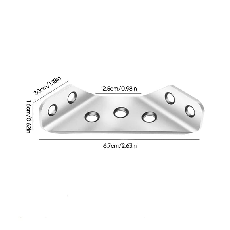🔥Hot Sale 50% OFF🔥🔧 UNIVERSAL STAINLESS STEEL FURNITURE CORNER BRACES — Triangular Stability Reinforcement | Rust-Proof Structural Support & Easy Install 🔧
