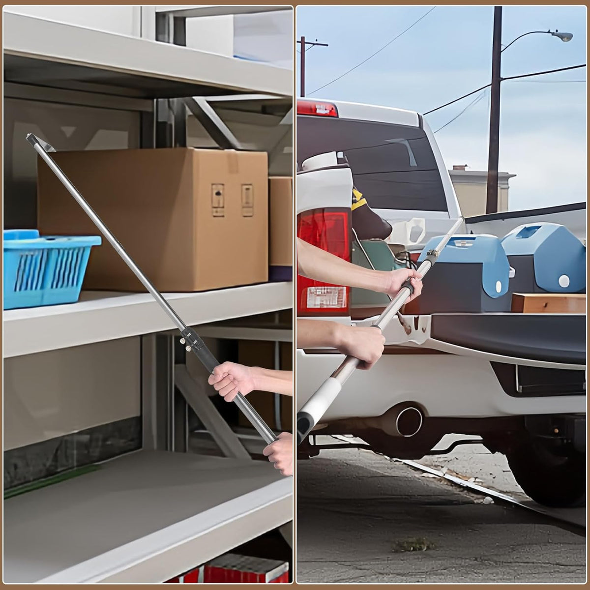 Truck Cargo Grabber, Telescoping Pickup Truck Bed Retriever Tool