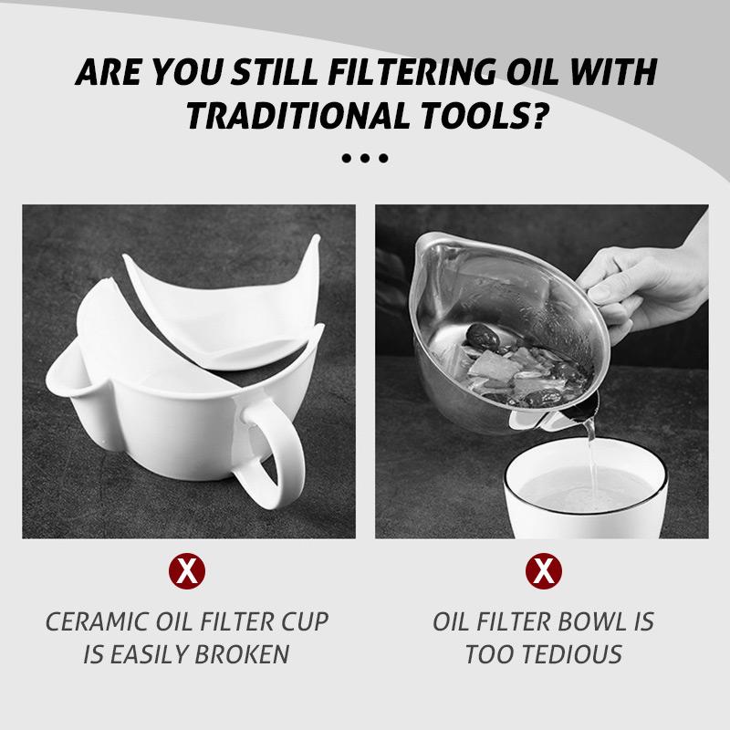 Household Oil Water Separator Ladle Density Principle Grease Remover Strainer Spoon Kitchen Daily Cooking Gadget