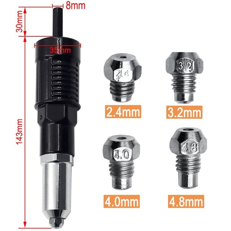 📢📢50 %  OFF !! ⏰Pneumatic Core-pulling Electric Drill Rivet Machine