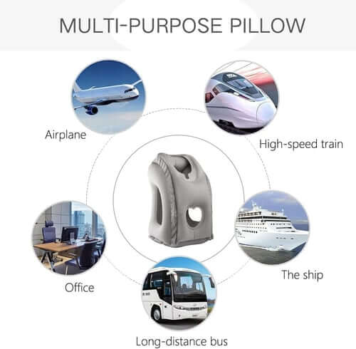 🔥50% OFF🌬️✈️😴 Portable, inflatable, ergonomic travel pillow: Enjoy a comfortable sleep anytime, anywhere 🧳💤