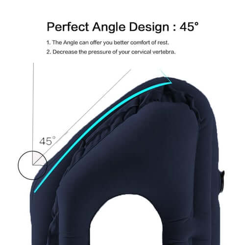 🔥50% OFF🌬️✈️😴 Portable, inflatable, ergonomic travel pillow: Enjoy a comfortable sleep anytime, anywhere 🧳💤