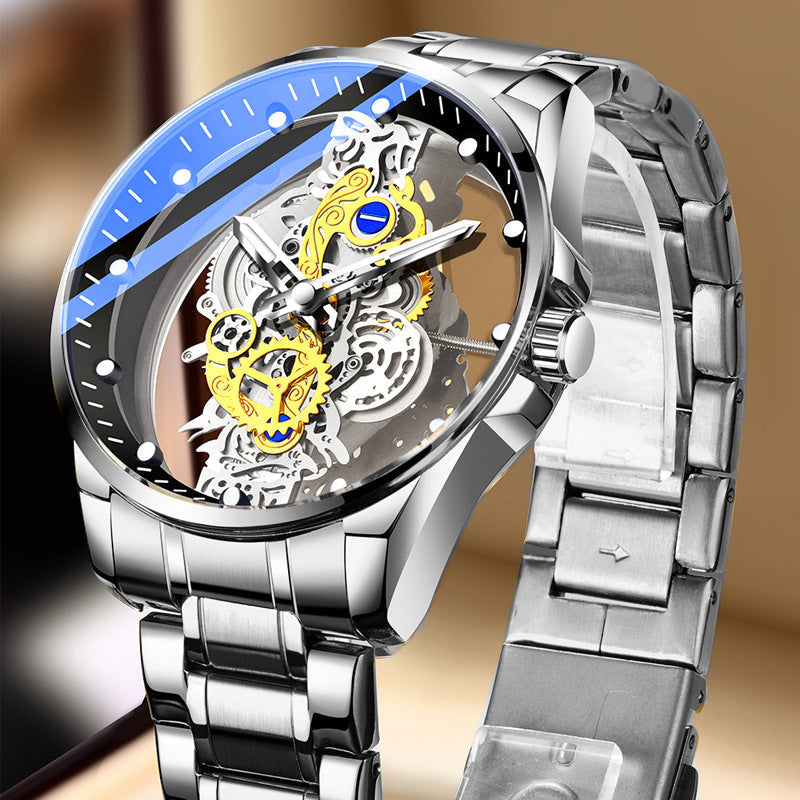 🔥⏳Limited-Time 50% OFF!⌚ Double-Sided Skeleton Tourbillon-Style Watch✨