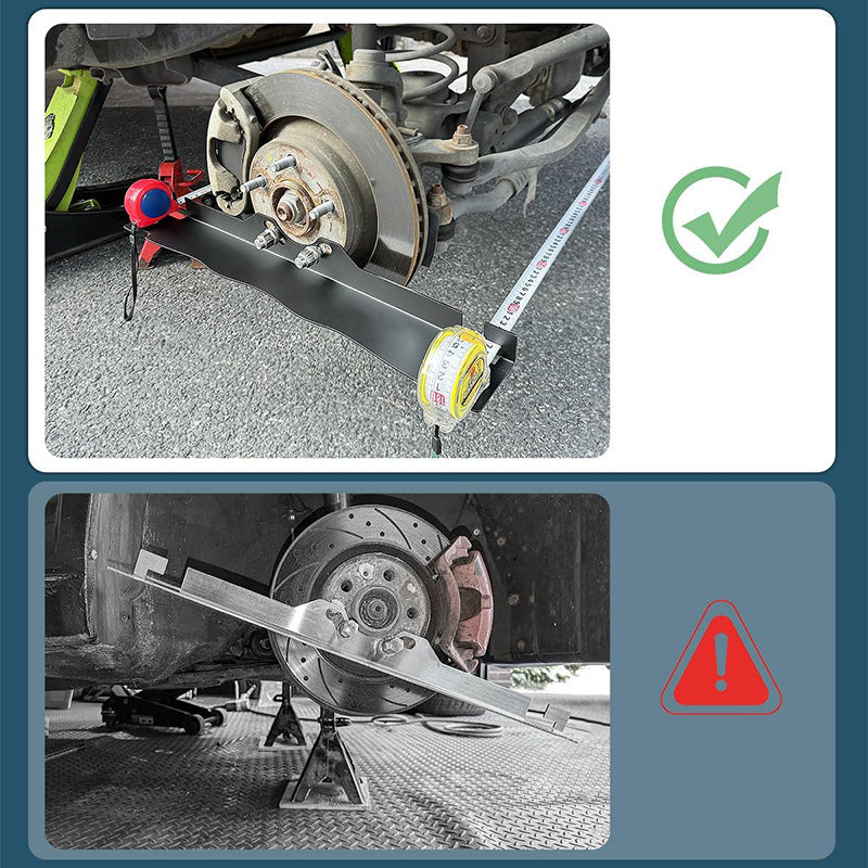 🔥Garage Essential: Anti-Slip Wheel Alignment Plate - Premium Stainless Steel