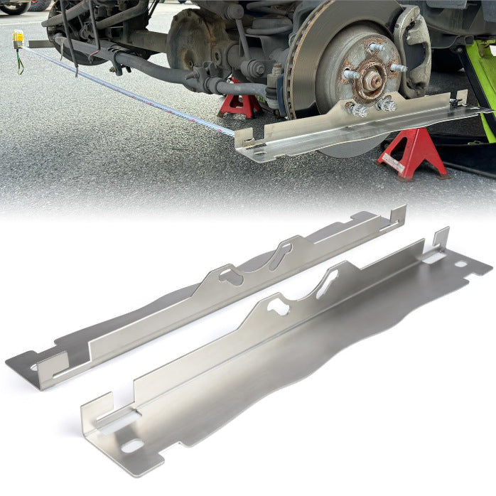🔥Garage Essential: Anti-Slip Wheel Alignment Plate - Premium Stainless Steel