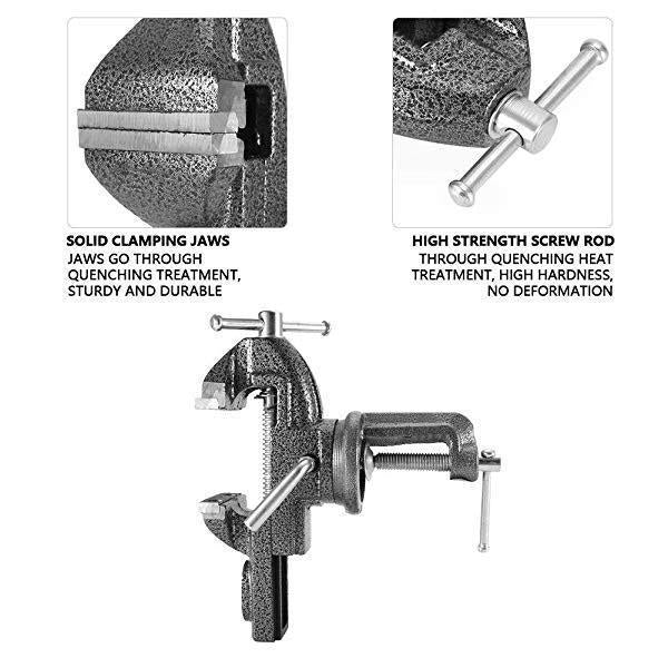 🔧Heavy-Duty Mini Universal Bench Vice – Compact, Clamp-On & Perfect for Workshops, Garages & DIY Projects 🔧✨