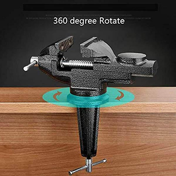 🔧Heavy-Duty Mini Universal Bench Vice – Compact, Clamp-On & Perfect for Workshops, Garages & DIY Projects 🔧✨
