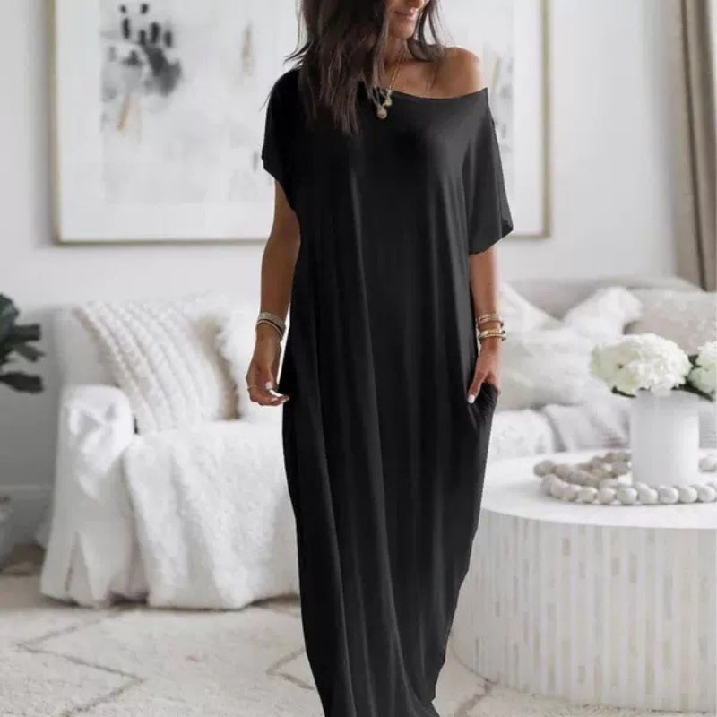 💐50% OFF ! Loose Fit Long Dress – Clean Style That Flatters Every Figure 👗👌【Exceptional Price】