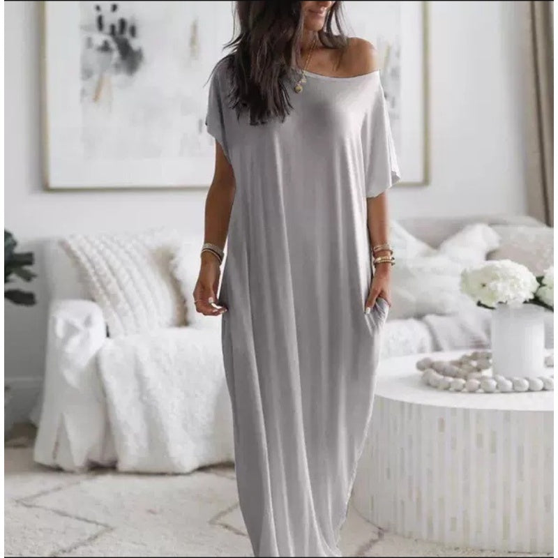 💐50% OFF ! Loose Fit Long Dress – Clean Style That Flatters Every Figure 👗👌【Exceptional Price】