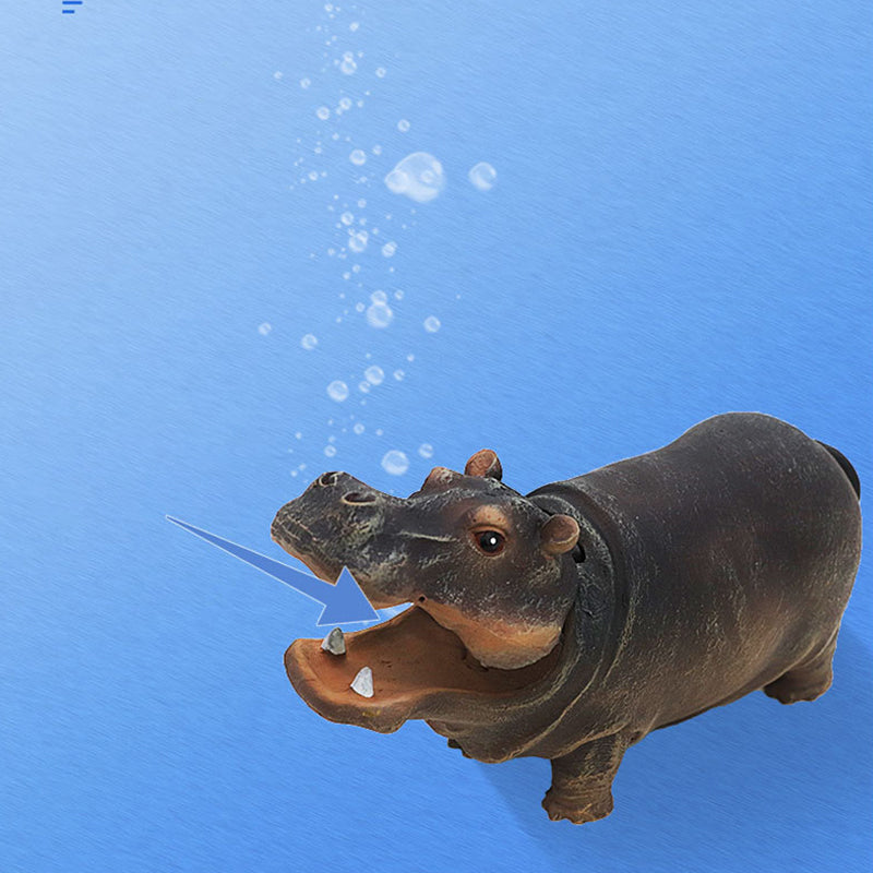 🌿Fish Tank Hippo Bubble Decoration💦