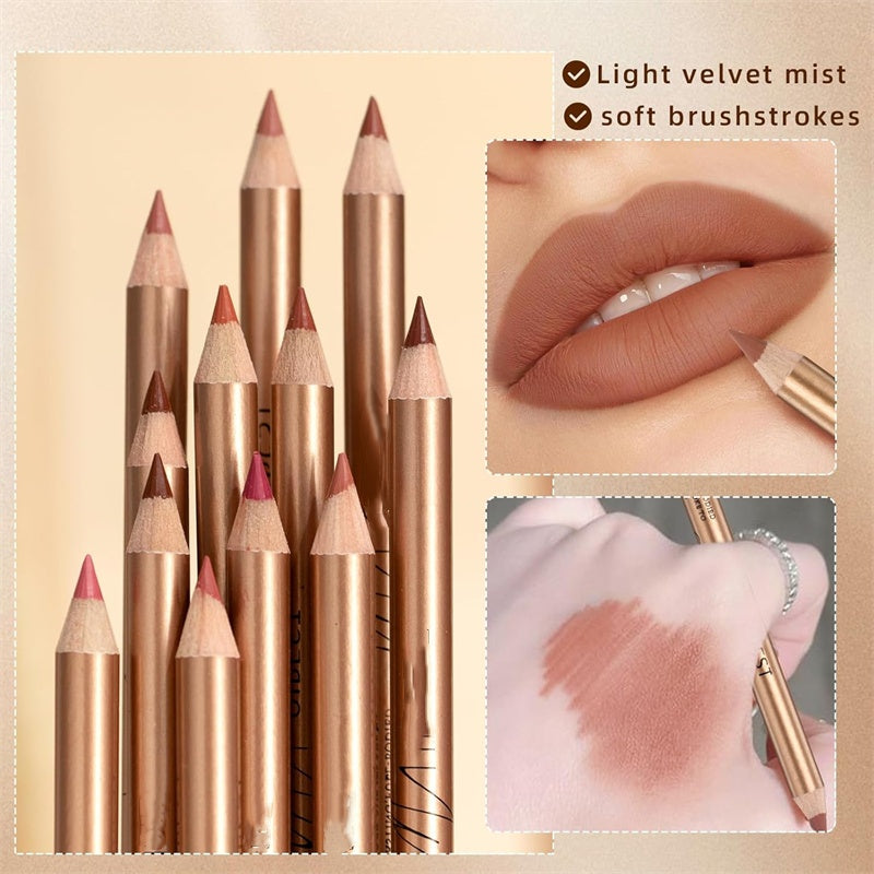 👄 BUY 2 GET 1 FREE! 💄 12-Color Smudge-Proof Lip Liner Pencil Set – Long-lasting, creamy & waterproof – perfect for everyday wear or pro makeup 🎨
