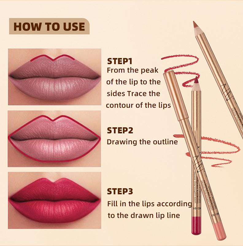 👄 BUY 2 GET 1 FREE! 💄 12-Color Smudge-Proof Lip Liner Pencil Set – Long-lasting, creamy & waterproof – perfect for everyday wear or pro makeup 🎨