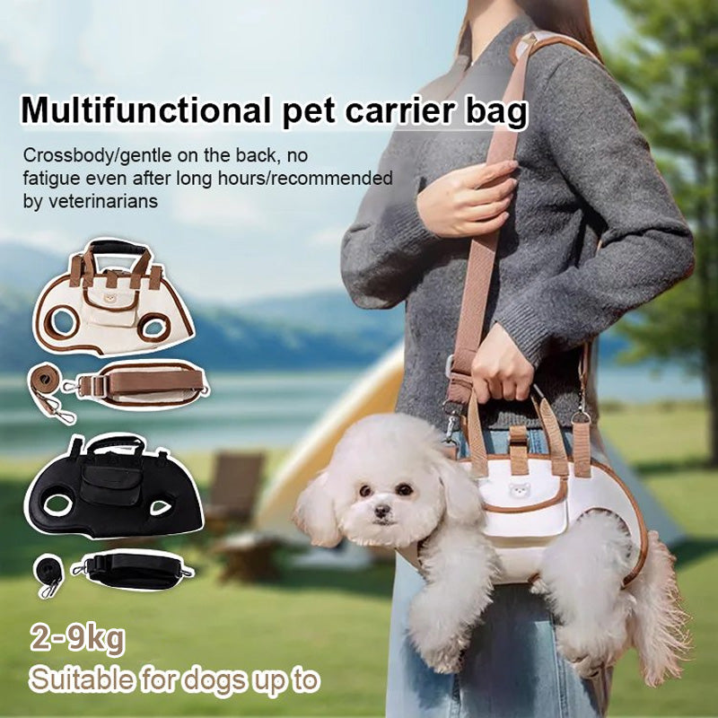 🐶2-in-1 Portable Breathable Pet Carrierk