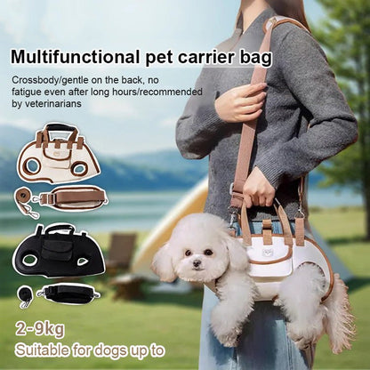 🐶2-in-1 Portable Breathable Pet Carrierk