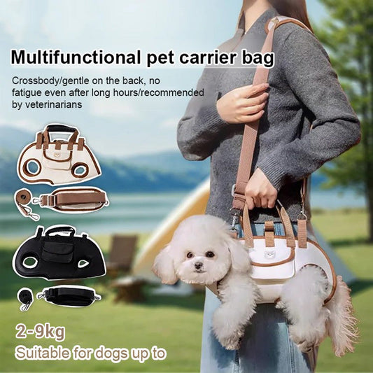 🐶2-in-1 Portable Breathable Pet Carrierk