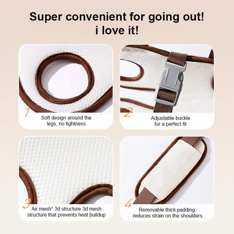 🐶2-in-1 Portable Breathable Pet Carrierk