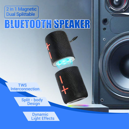 🎅Christmas Pre-sale🎁2 in 1 Magnetic Dual Splittable Bluetooth Speaker