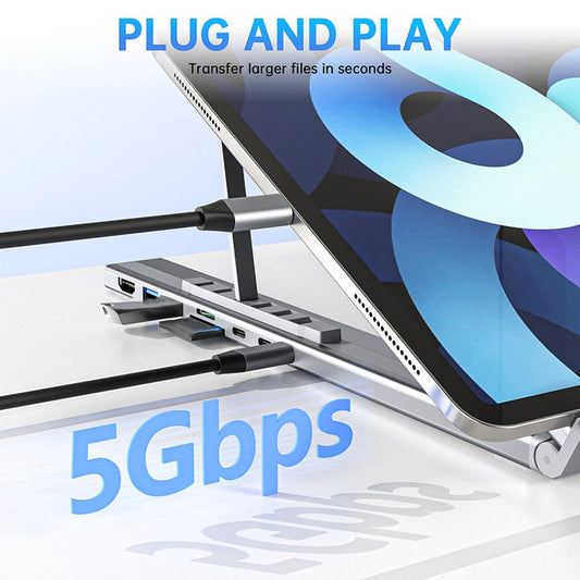 💥Limited-time offer-USB-C Docking Station Laptop Stand with 4K HDMI