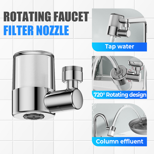 🔥🎁New arrival 50% OFF💥🔥 NEW! 720° Swivel Faucet Filter Nozzle Set: Clean water and perfect spray in one! 💦✨