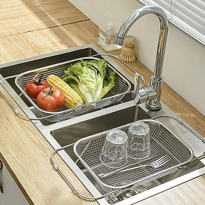 📢📢50% OFF !!!⏰Stainless Steel Telescopic Drainer Basket