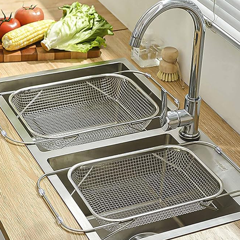 📢📢50% OFF !!!⏰Stainless Steel Telescopic Drainer Basket