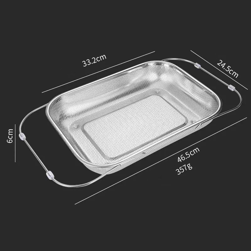 📢📢50% OFF !!!⏰Stainless Steel Telescopic Drainer Basket
