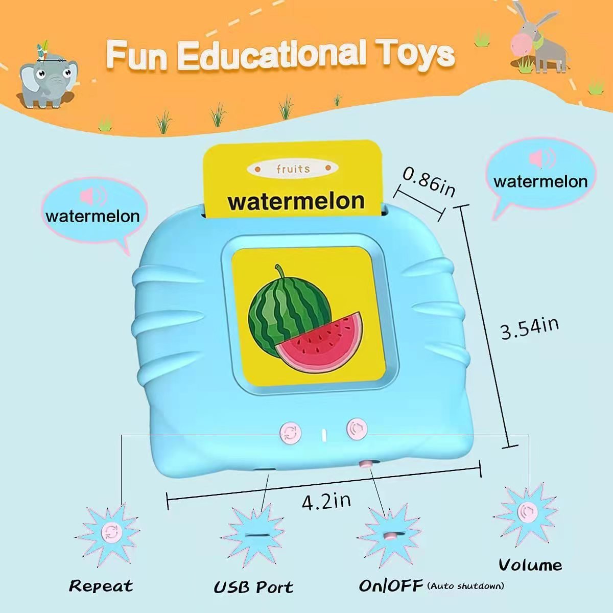 🎁Best Gift For Children 50%OFF🎁Talking Flash Cards Educational Toys