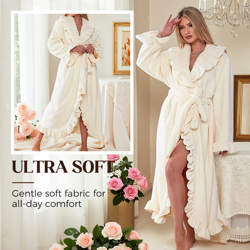 🔥Halloween Early Bird Offer✨Soft Fluffy Bathrobe 🧖♀️ – Skin-Friendly Fabric, Cozy Warmth for Post-Shower