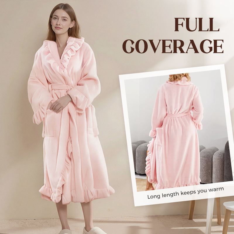 🔥Halloween Early Bird Offer✨Soft Fluffy Bathrobe 🧖♀️ – Skin-Friendly Fabric, Cozy Warmth for Post-Shower