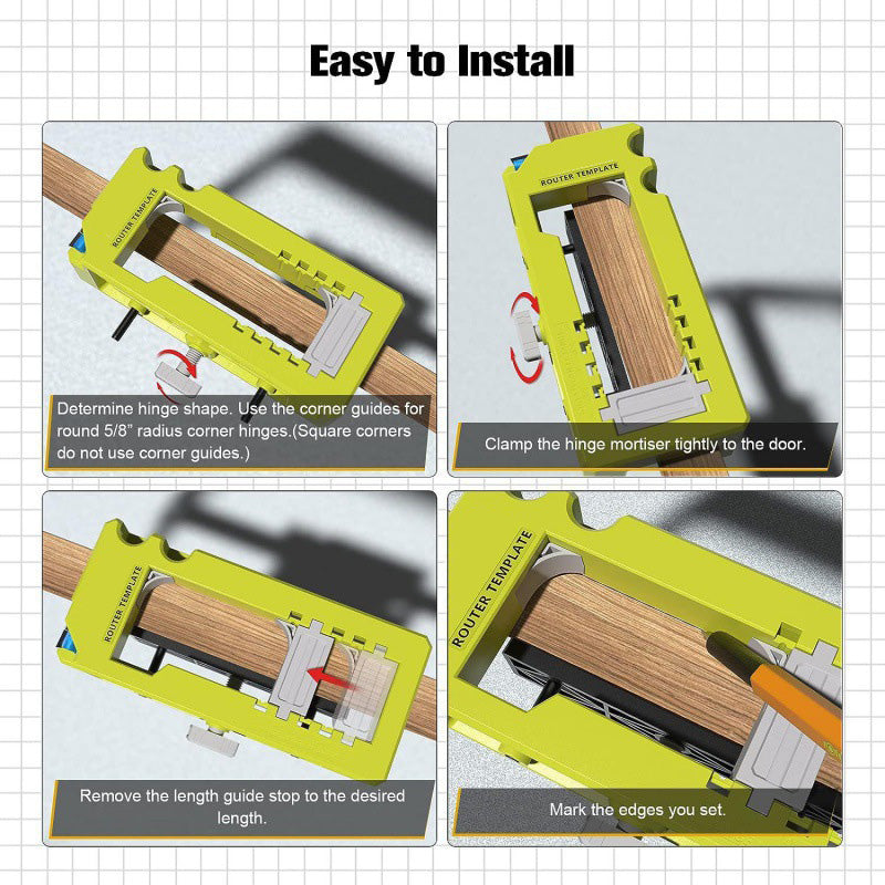 🔥50% OFF!🛠️Hinge Door Lock Hole Positioner Kit Set